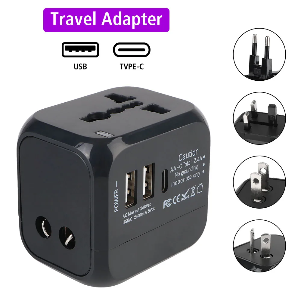 Eyelash Extension Uk - Adaptor Charger Dinding All-in-One untuk Perjalanan