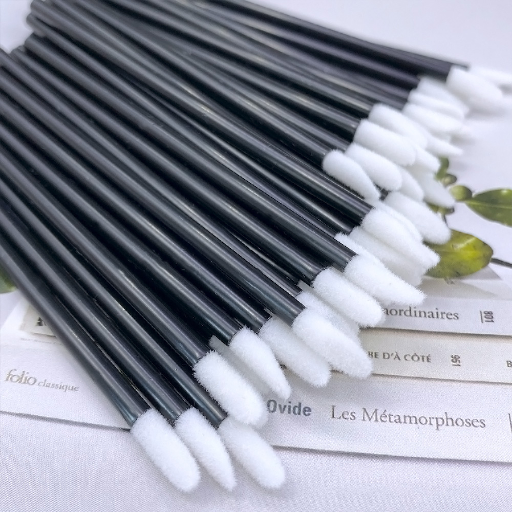 100 Buah Kuas Bibir Sekali Pak - Eyelash Extension Options ulasan dan harga