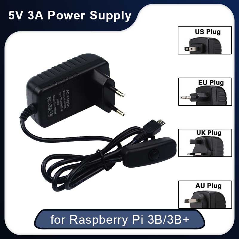 5V 3A Raspberry Pi 3 Model B + - Eyelash Extension Uk ulasan dan harga