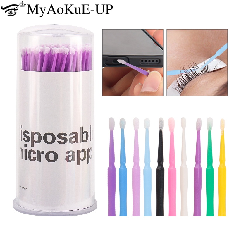 100 Buah Sikat Bulu Mata Sekal - Eyelash Extension Options ulasan dan harga