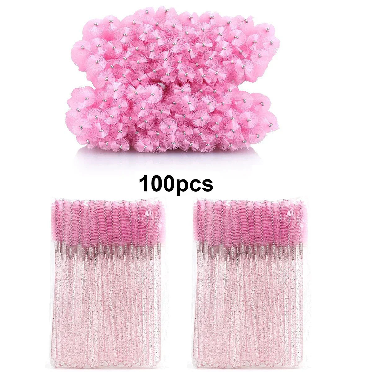 100 buah sikat bulu mata sekal - Eyelash Extension Options ulasan dan harga