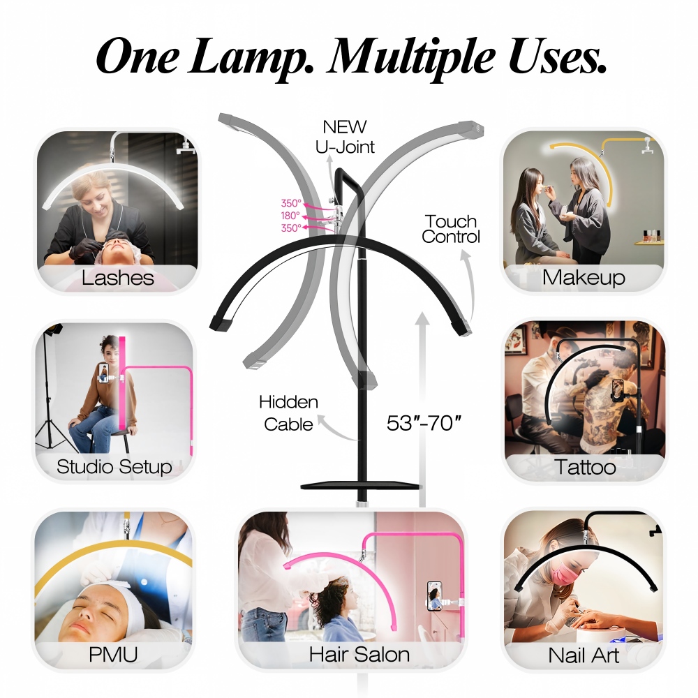 Lampu Salon LED Setengah Bulan - Eyelash Extension No 11 ulasan dan harga