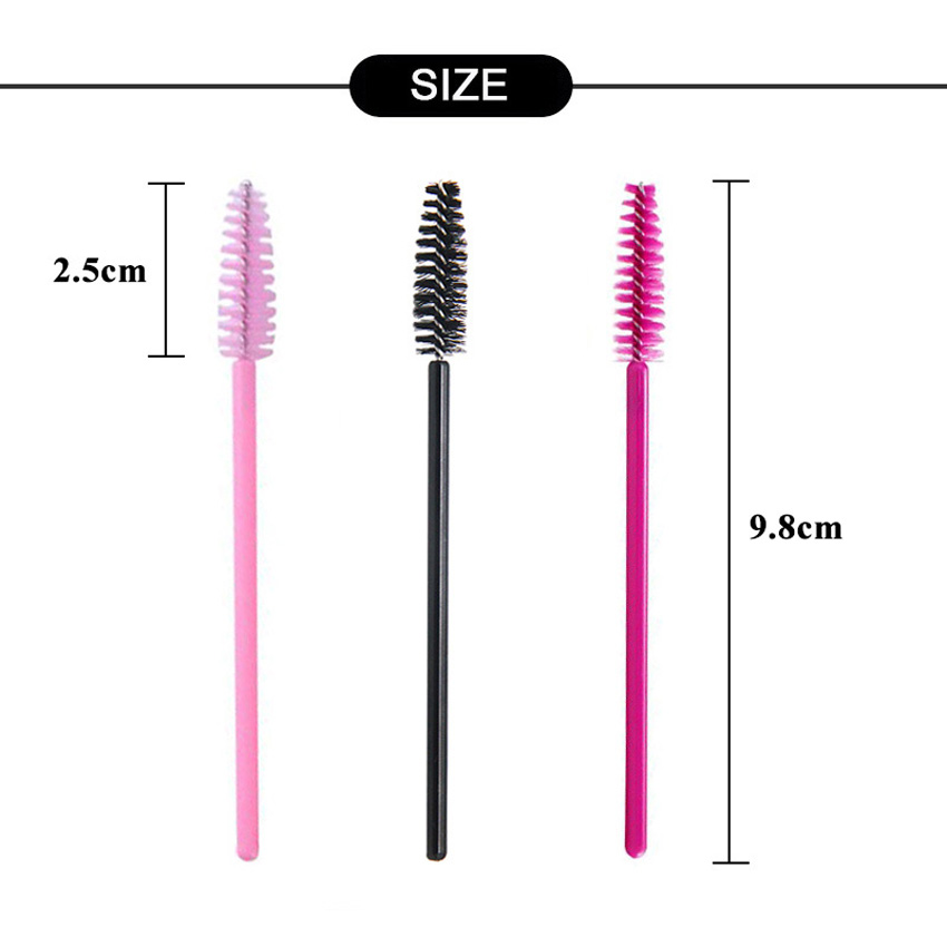 100 Buah Sikat Sisir Bulu Mata - Eyelash Extension Options ulasan dan harga